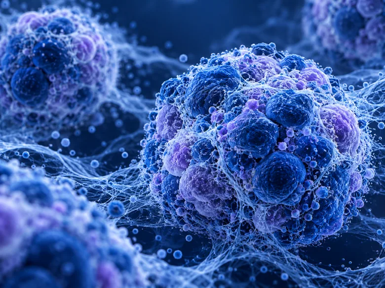 Illustrative oncology and pathology artwork; not an image from this dataset