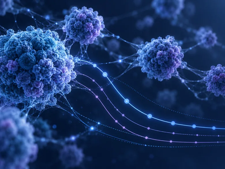 Illustrative oncology and pathology artwork; not an image from this dataset