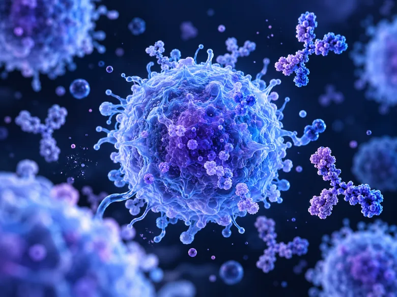 Illustrative oncology and pathology artwork; not an image from this dataset
