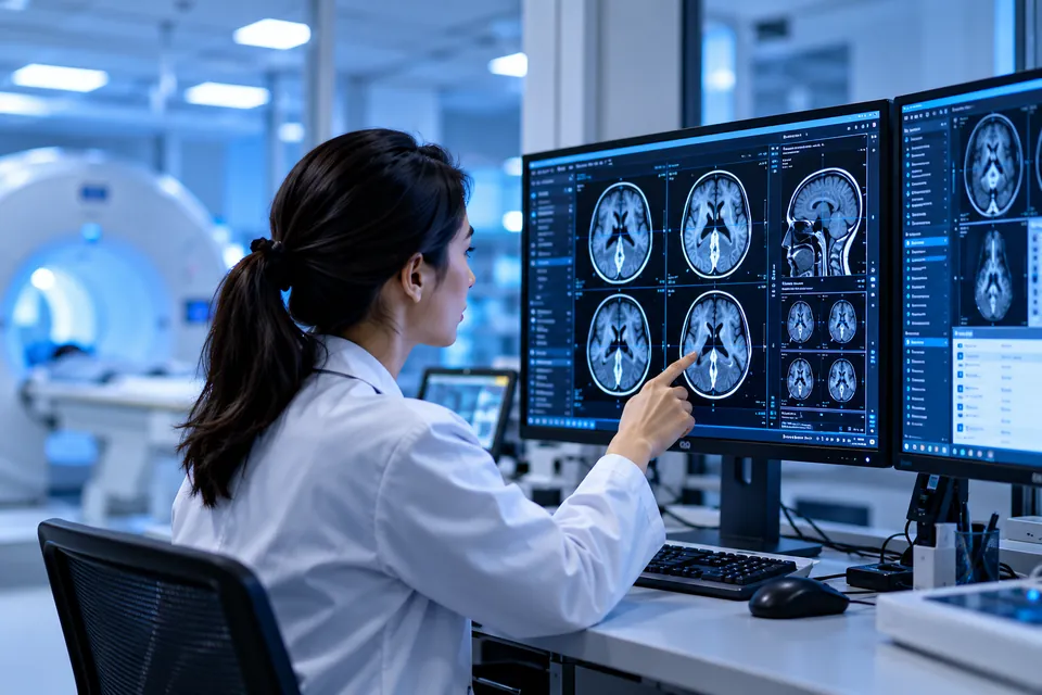 Medical imaging workspace for healthcare data review